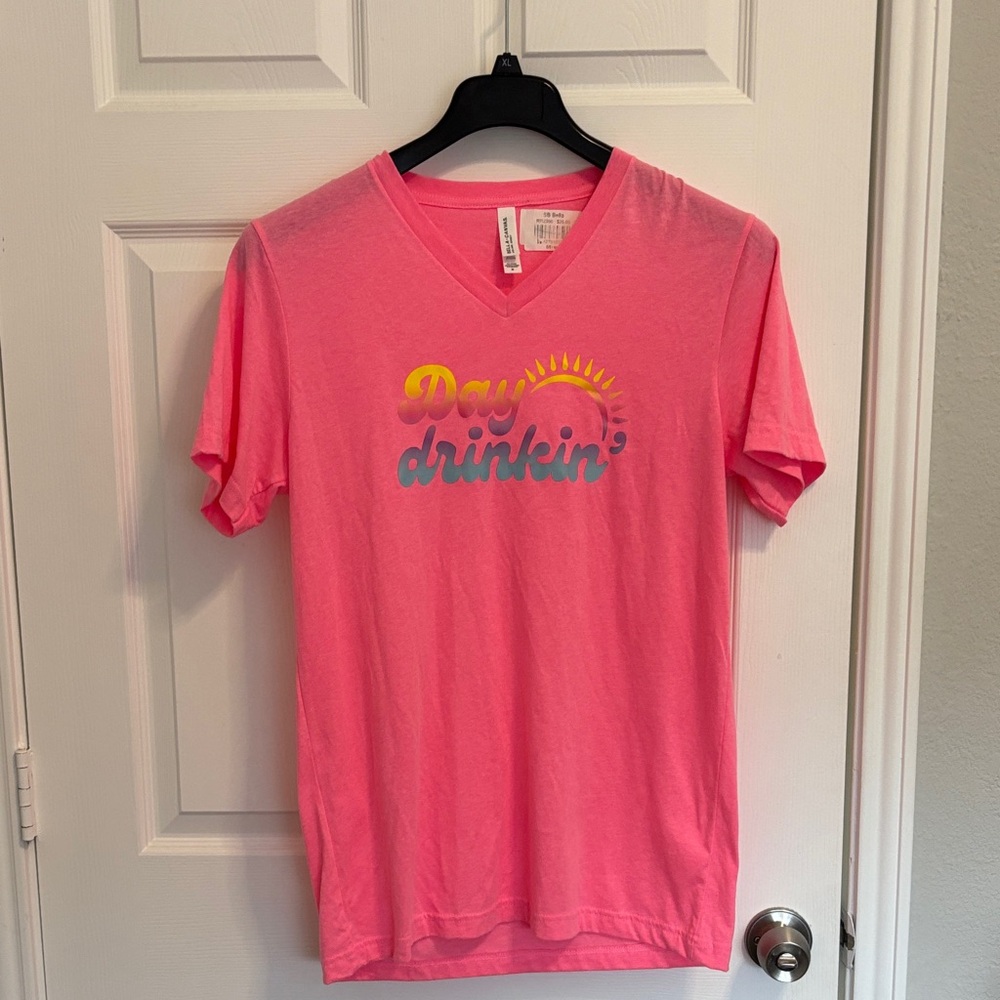 Day Drinkin’ Graphic V-Neck T-Shirt wt17